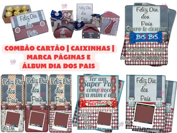 Combão Dia dos Pais Álbum | Caixinhas | Cartão e Marca Pág