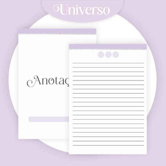 Combo Agenda Bloquinho Caderno Universo 2024 Arquivo Digital
