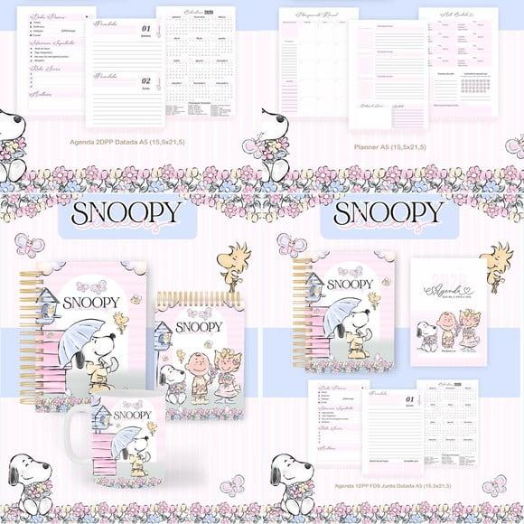 Combo Agenda e Planner Snoopy 2026 Arquivo Digital
