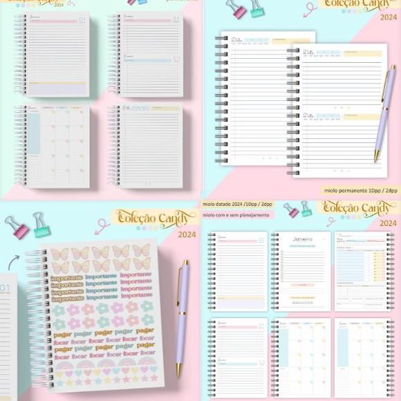 Combo Agendas Candy 2024 - Arquivo Digital