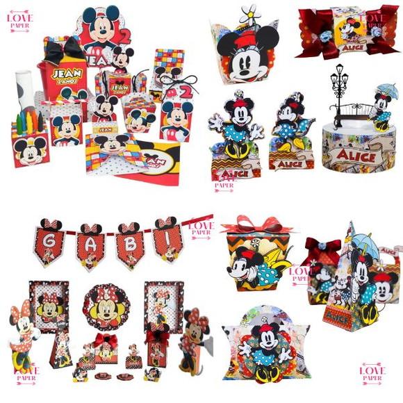 Combo Arquivo de Corte Mickey e Minnie
