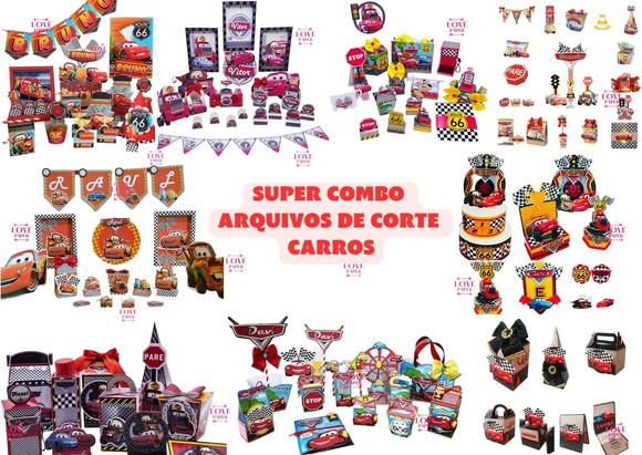 Combo Arquivos de Corte Carros - 9 Kits no Tema