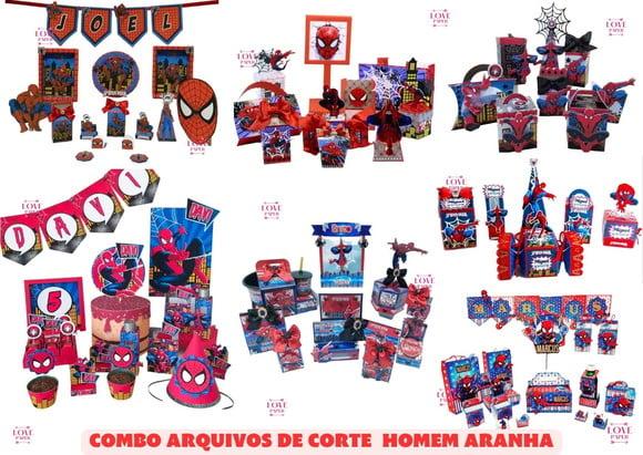 Combo Arquivos de Corte Homem Aranha - 7 Modelos