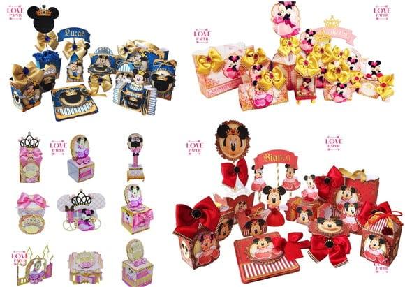Combo Arquivos de Corte Minnie e Mickey Realeza