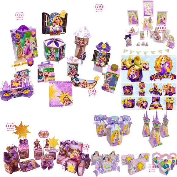 Combo Arquivos de Corte Rapunzel - 05 Modelos