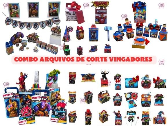 Combo Arquivos de Corte Vingadores