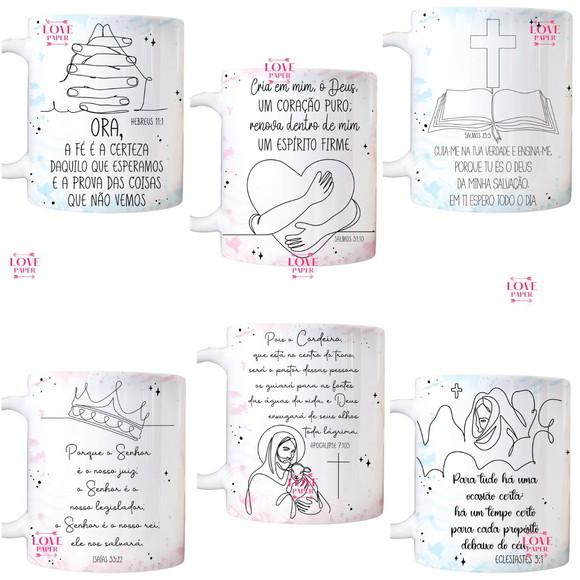 Combo Artes para Caneca Versículos