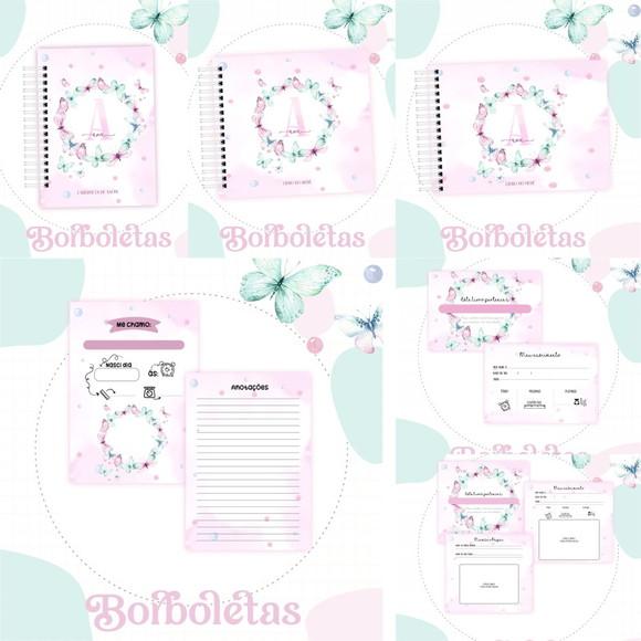 Combo Baby Caderneta e Livro Borboletas Arquivo