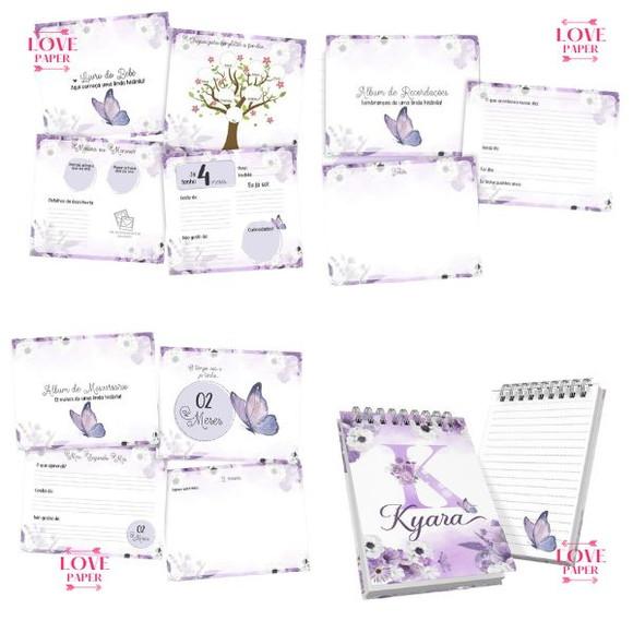 Combo Caderneta e Livro Alfabeto Menina - Arquivo Digital