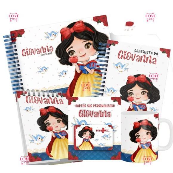 Combo Caderneta e Livro Branca de Neve Arquivo Digital