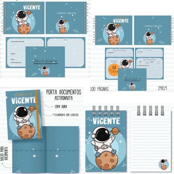 Combo Caderneta e Livros Astronauta Arquivo Digital