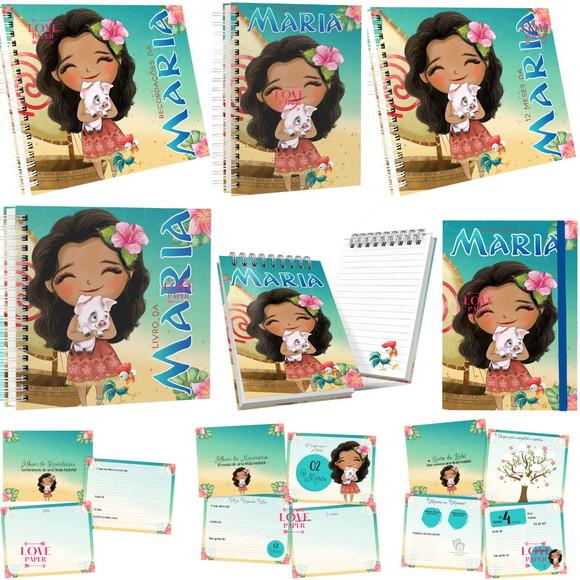 Combo Caderneta e Livros Moana Arquivo Digital