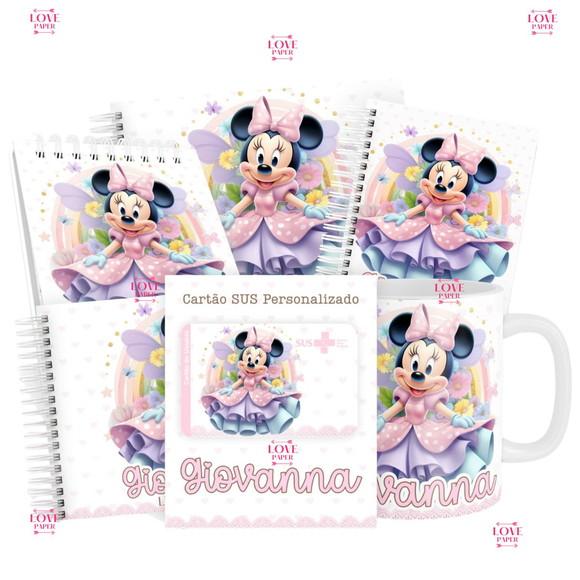 Combo Caderneta e Livros Minnie Fada Arquivo Digital