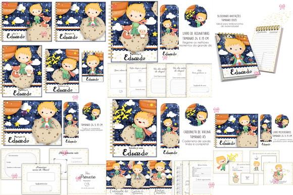 Combo Caderneta e Livros o Pequeno Príncipe Arquivo Digital