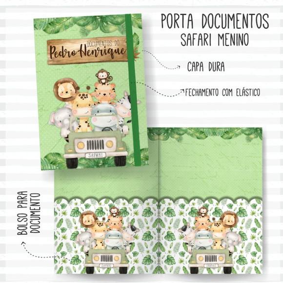 Combo Caderneta e Livros Safári Menino Arquivo Digital