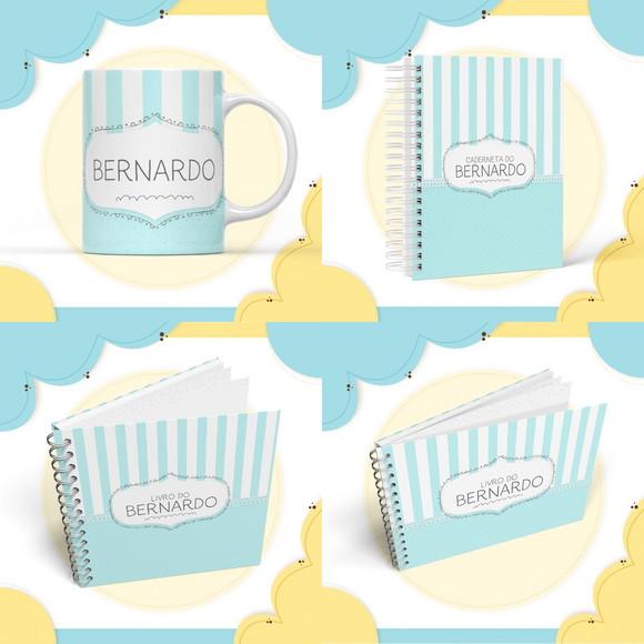 Combo Cadernetas e Livros Neutros Menina e Menino Arquivo