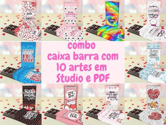 Combo Caixa Barra 10 Artes em Studio e pdf