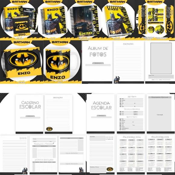 Combo Escolar + Combo Saúde Batman Arquivo Digital