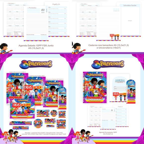 Combo Escolar 3 Palavrinhas Menina 2026 Arquivo Digital