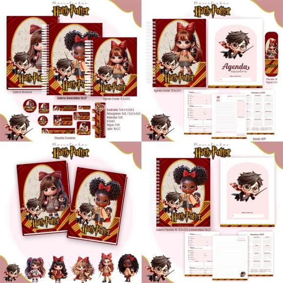 Combo Escolar Harry Potter Mascotinhas 2025 Arquivo Digital