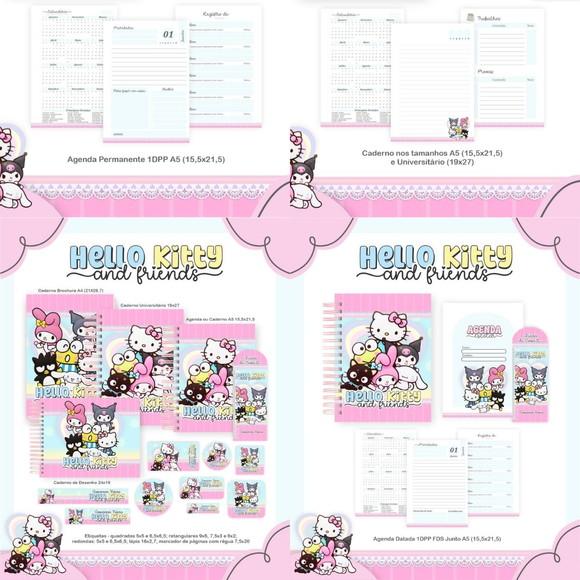 Combo Escolar Hello Kitty And Friends 2026 Arquivo Digital