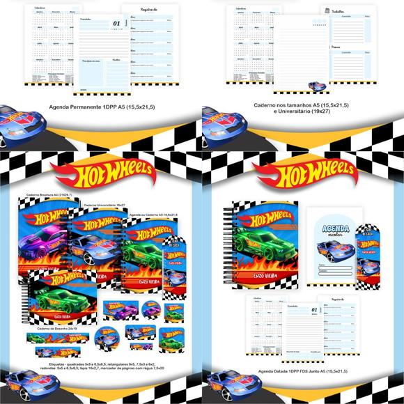 Combo Escolar Hot Wheels 2026 Arquivo Digital