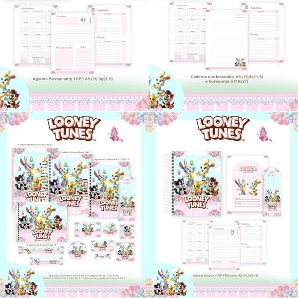Combo Escolar Looney Tunes Baby 2026 Arquivo Digital