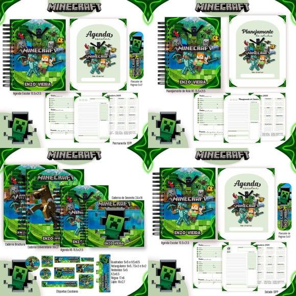 Combo Escolar Minecraft 2025 Arquivo Digital