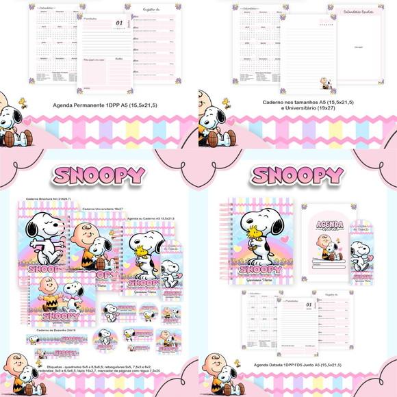 Combo Escolar Snoopy 2026 Arquivo Digital