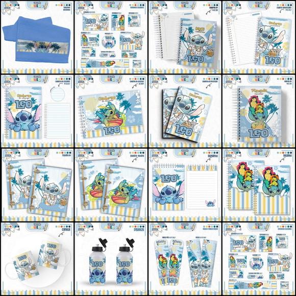 Combo Escolar Stitch Menino 2025 Arquivo Digital