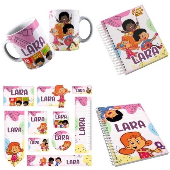 Combo Escolar Três Palavrinhas Menina - Arquivo Digital