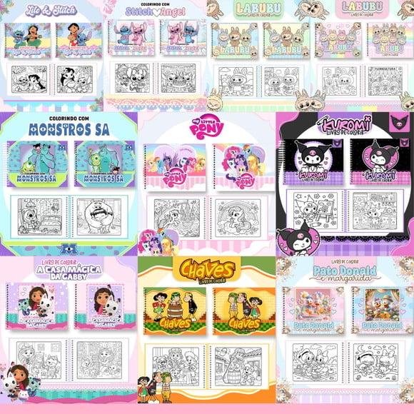 Combo Livros de Colorir 10 Temas 01 Arquivo Digital