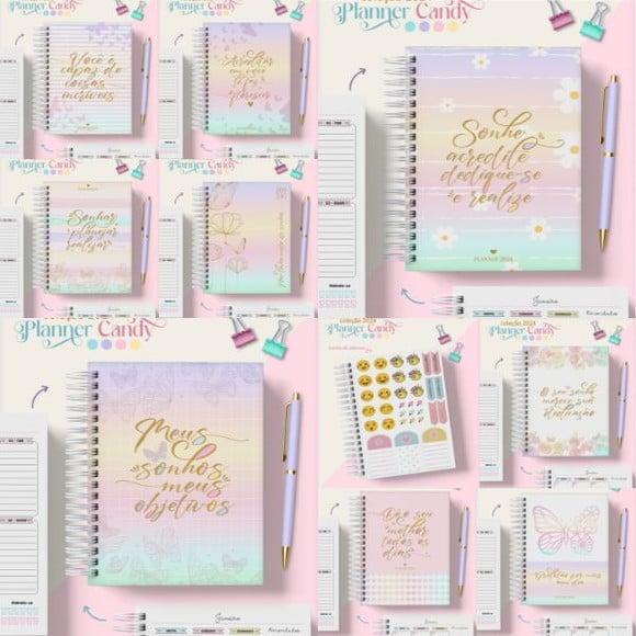 Combo Planners Candy 2024 e Permanente Arquivo Digital