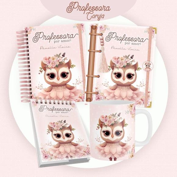 Combo Professora Corujinha Rosa Arquivo Digital