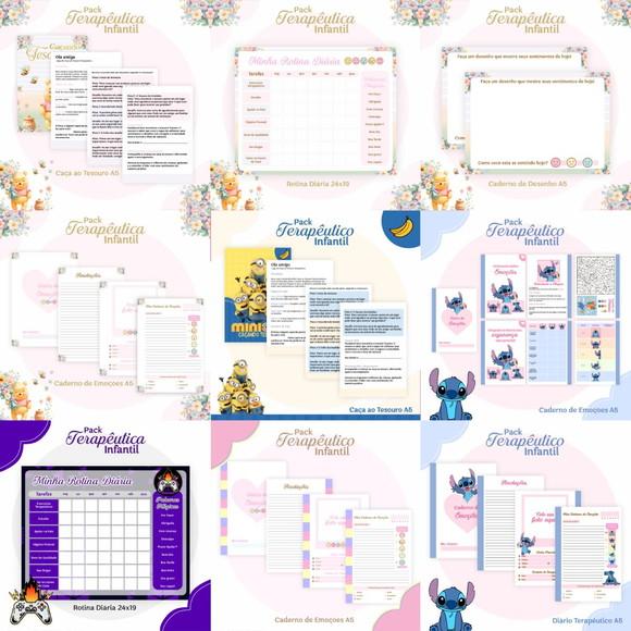 Combo Terapêutico Infantil com 5 Temas Arquivo Digital