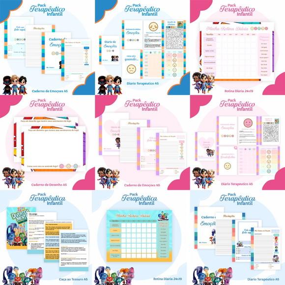 Combo Terapêutico Infantil com 6 Temas Arquivo Digital
