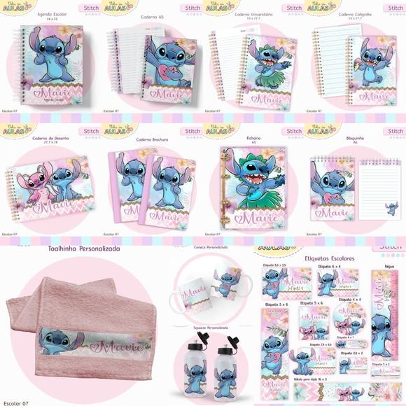 Combo Volta as Aulas Stitch Menina 2026 Arquivo Digital