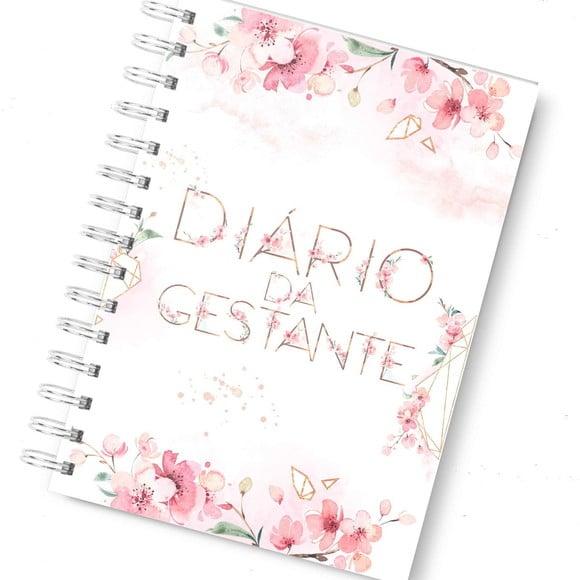 Diário Gestante Floral Arquivo Digital