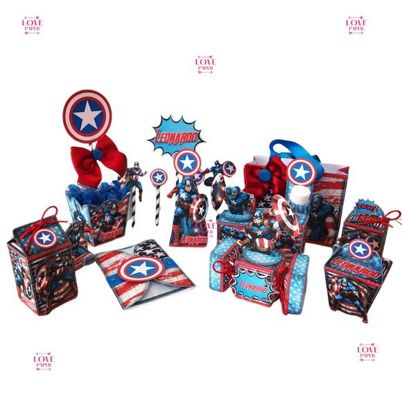 Kit Arquivo de Corte Capitão América 2