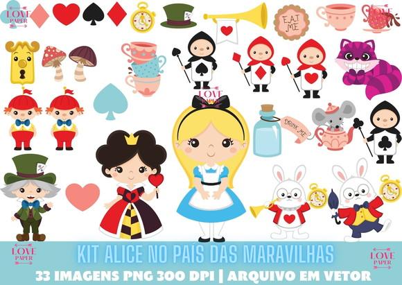 Kit Alice no País das Maravilhas