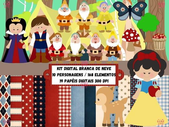 Kit Digital - Branca de Neve e os 7 Anões