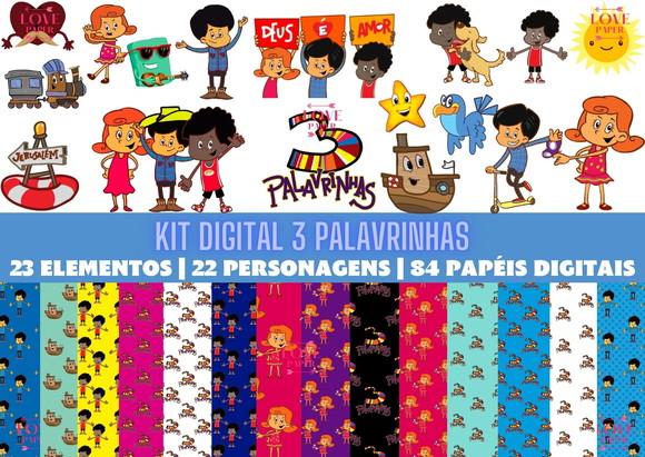 Kit Digital 3 Palavrinhas