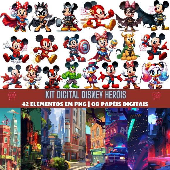 Kit Digital Disney Heróis