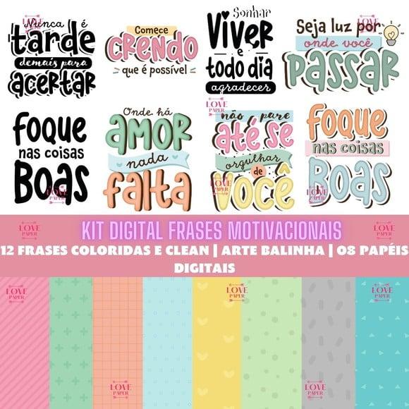 Kit Digital Frases Motivacionais