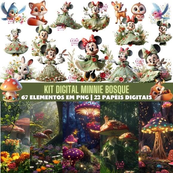 Kit Digital Minnie Bosque