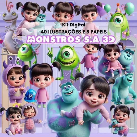 Kit Digital Monstros S.a 3d