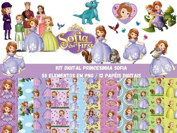Kit Digital Princesinha Sofia