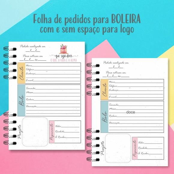Kit Folha de Pedidos - Arquivo Digital