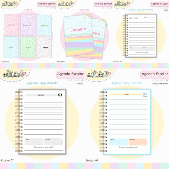 Pack Miolos Agendas Escolares 2026 Arquivo Digital