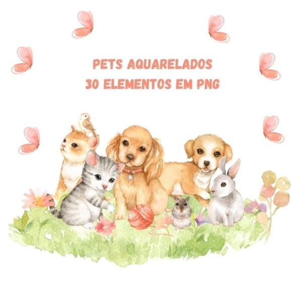 Pets Aquarelado - Cliparts